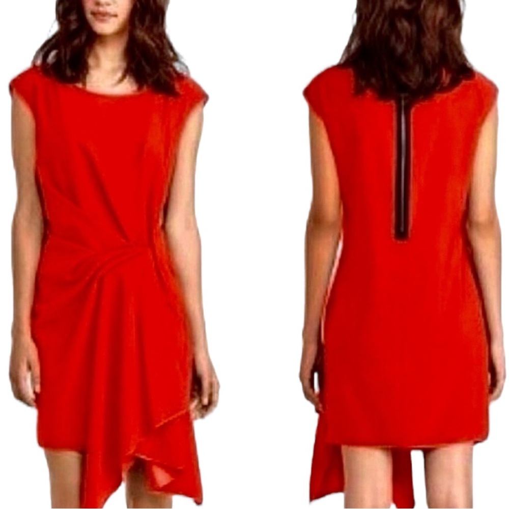NWT RACHEL Rachel Roy Women’s Red Sleeveless Red Cocktail Dress Size Medium